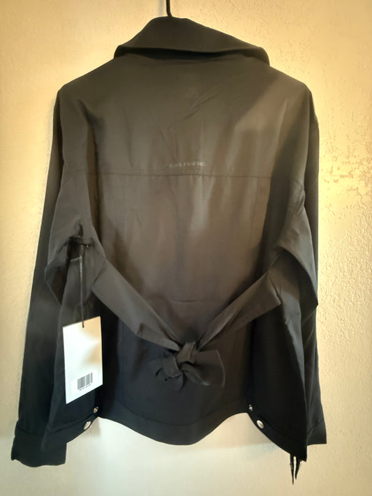 Girlfriend Collective Black Button-Front Utility Jacket NWT – XS