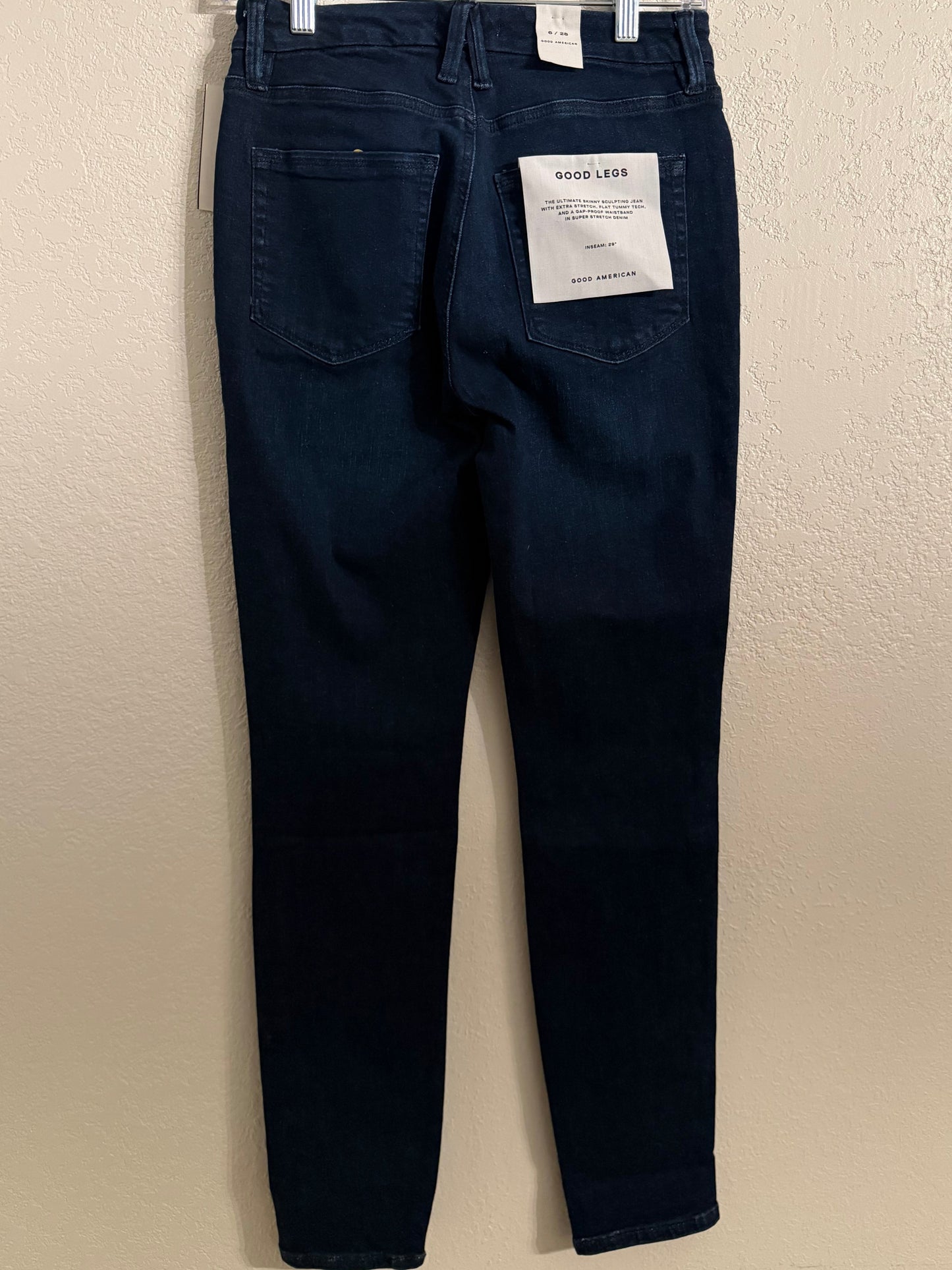Good American Good Legs Skinny Jeans NWT Dark Wash Size 6/28