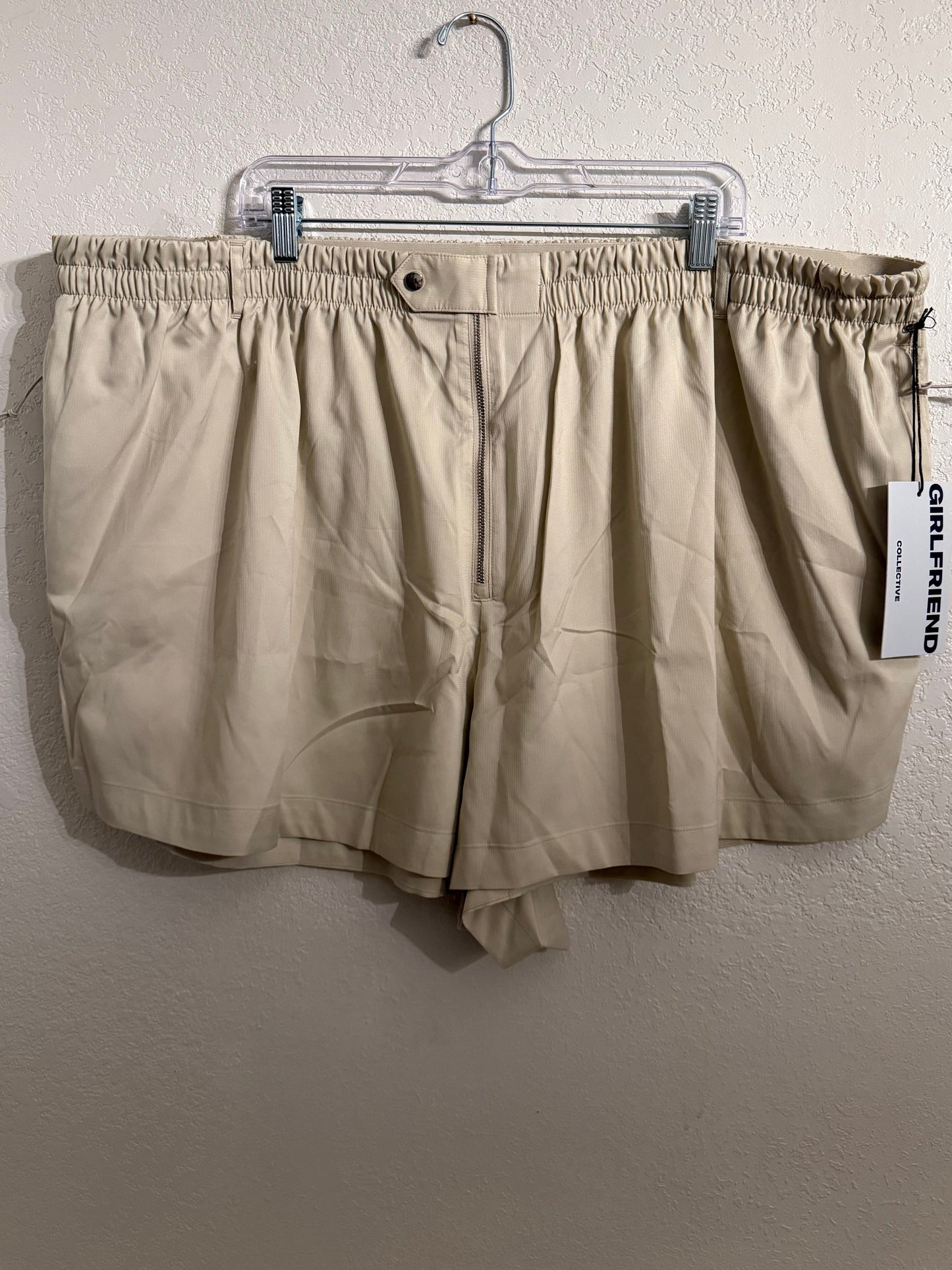 Girlfriend Collective NWT Lightweight Utility Shorts 5XL Tan