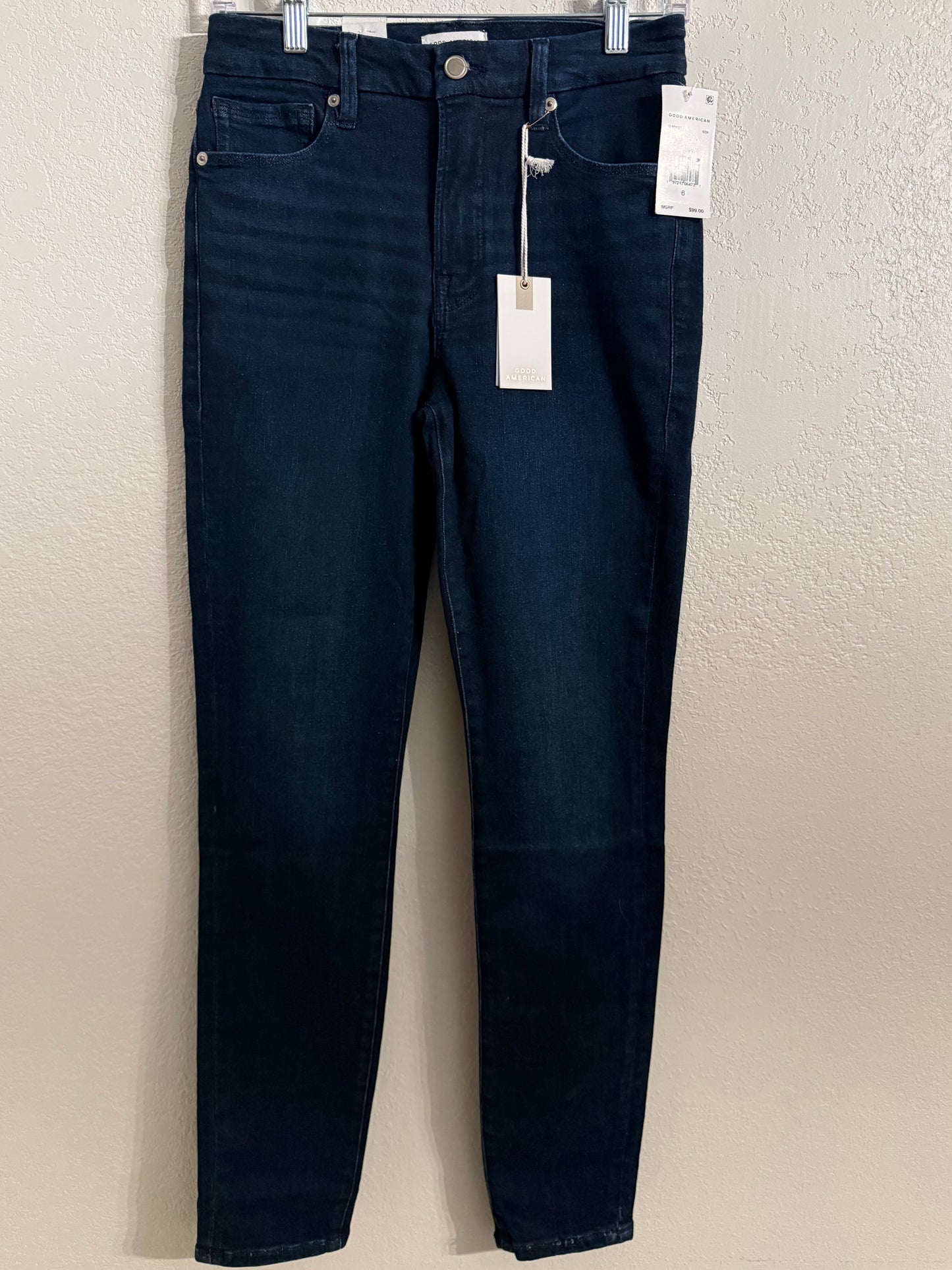 Good American Good Legs Skinny Jeans NWT Dark Wash Size 6/28