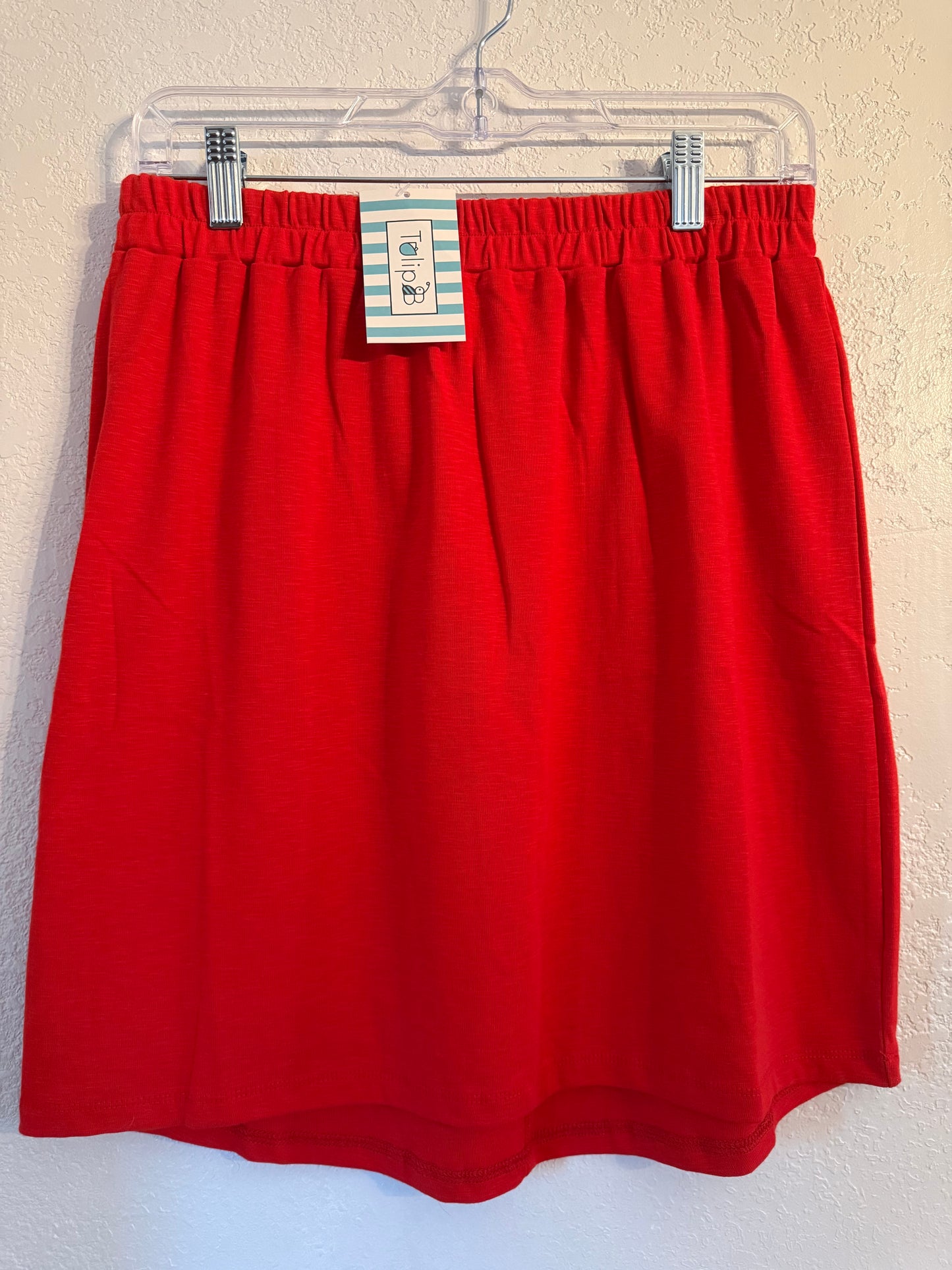 Tulip B Red Pull-On Midi Skirt – NWT