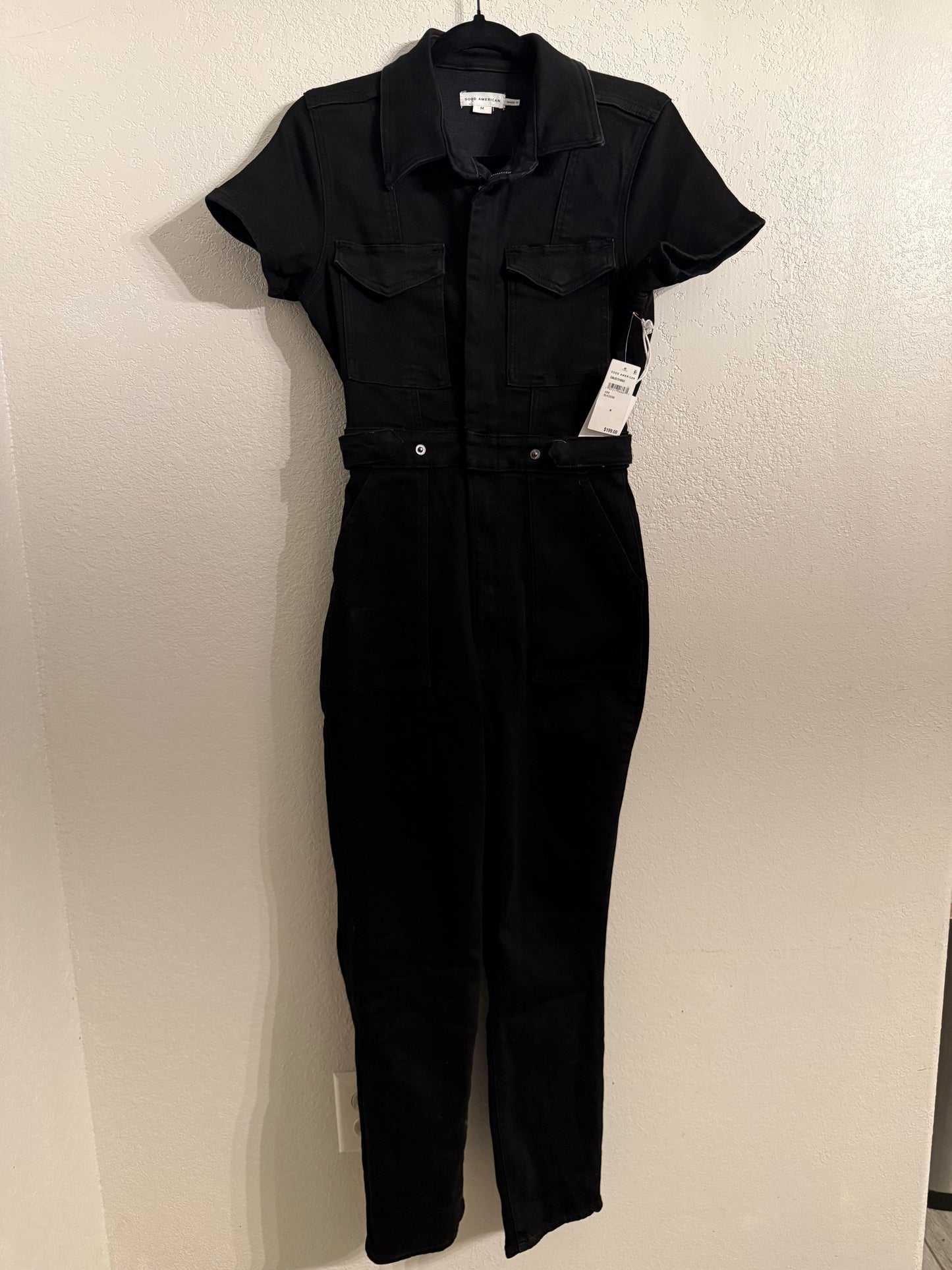 Good American Fit For Success Jumpsuit-Black